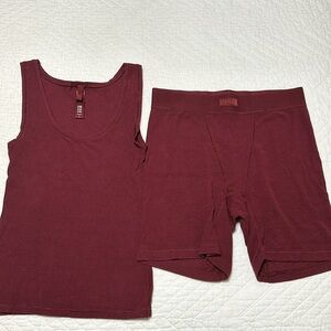 Burgundy Skims Set
